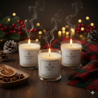 Set de Velas Aromáticas Navideñas